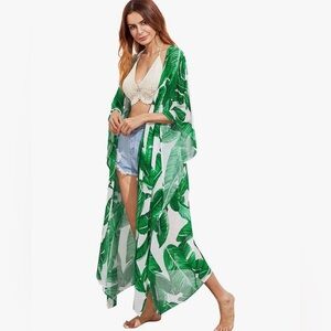 SweatyRocks Women's Flowy Kimono Cardigan Cover-up